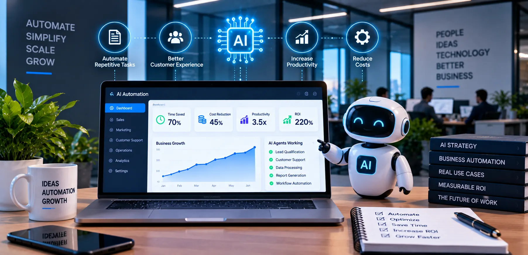 AI Automation in Business — Real Use Cases & ROI in 2026