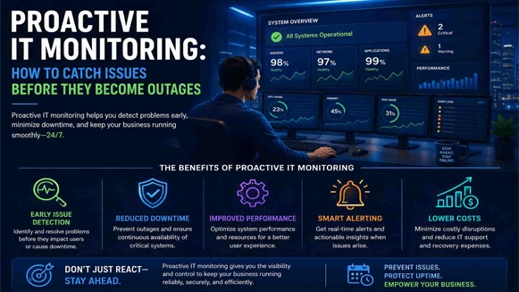 Proactive IT Monitoring: How to Catch Issues Before They Become Outages