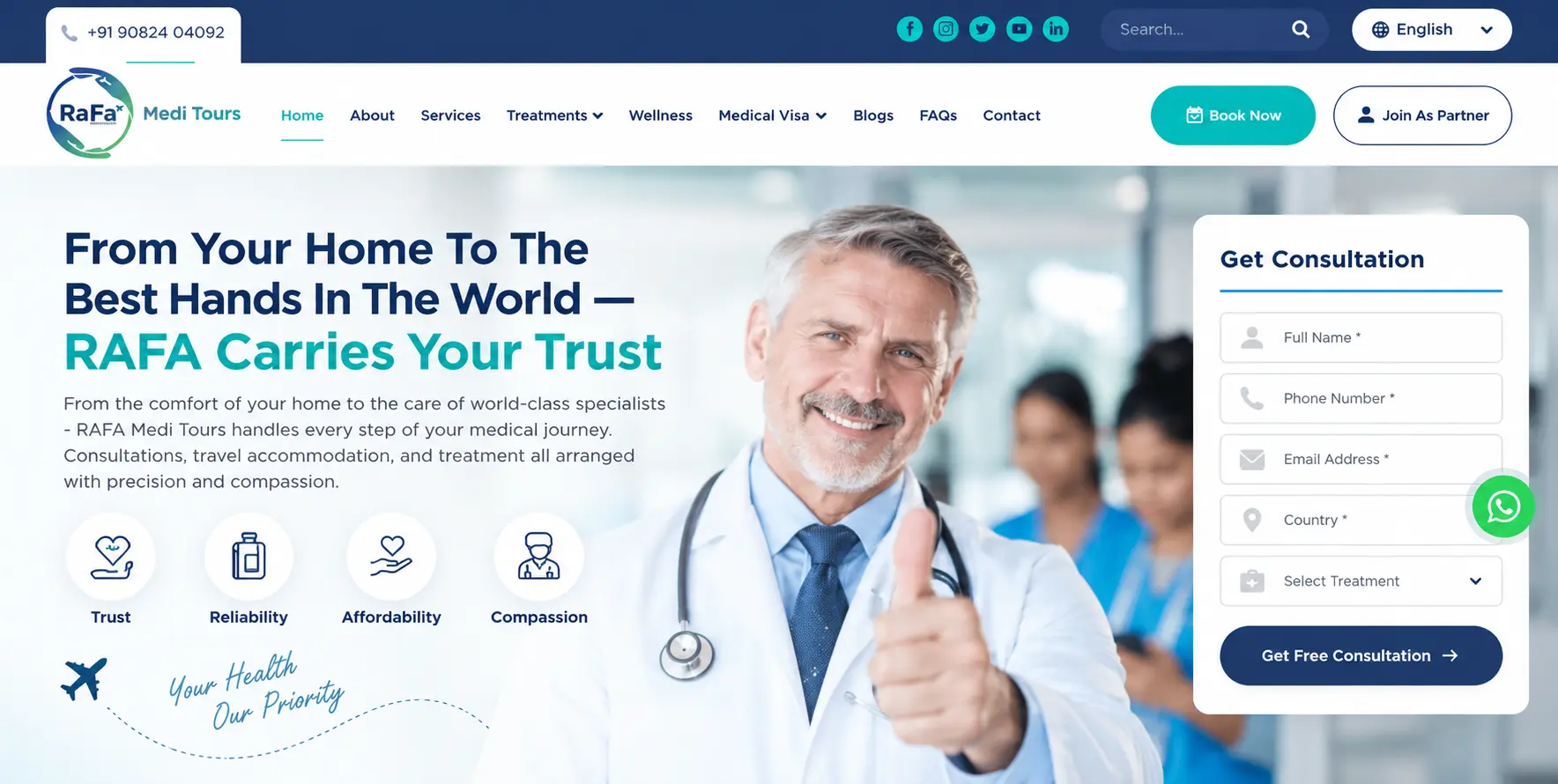 RaFa Medi Tours – Medical Tourism Website