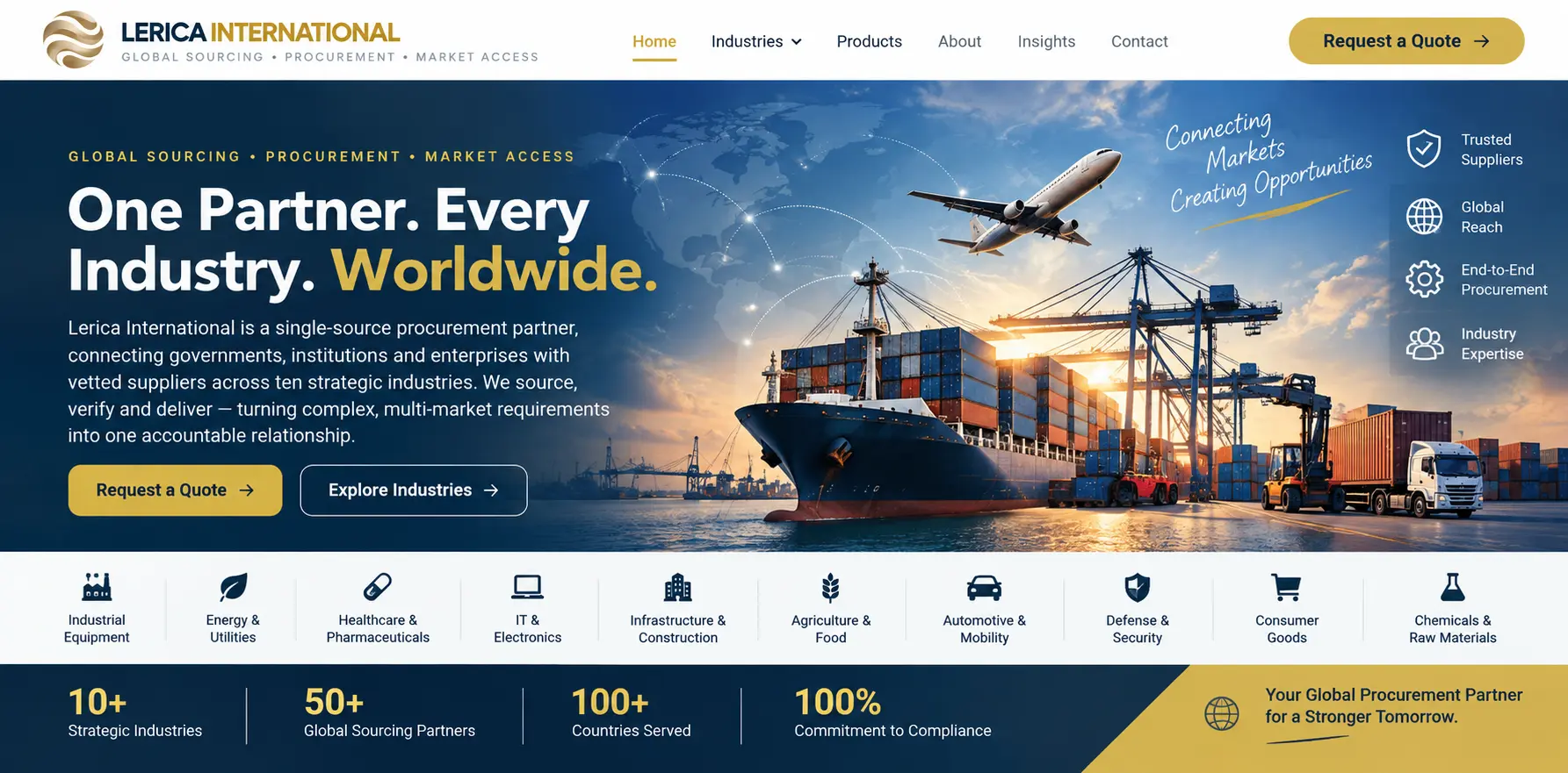 Lerica – Business Website