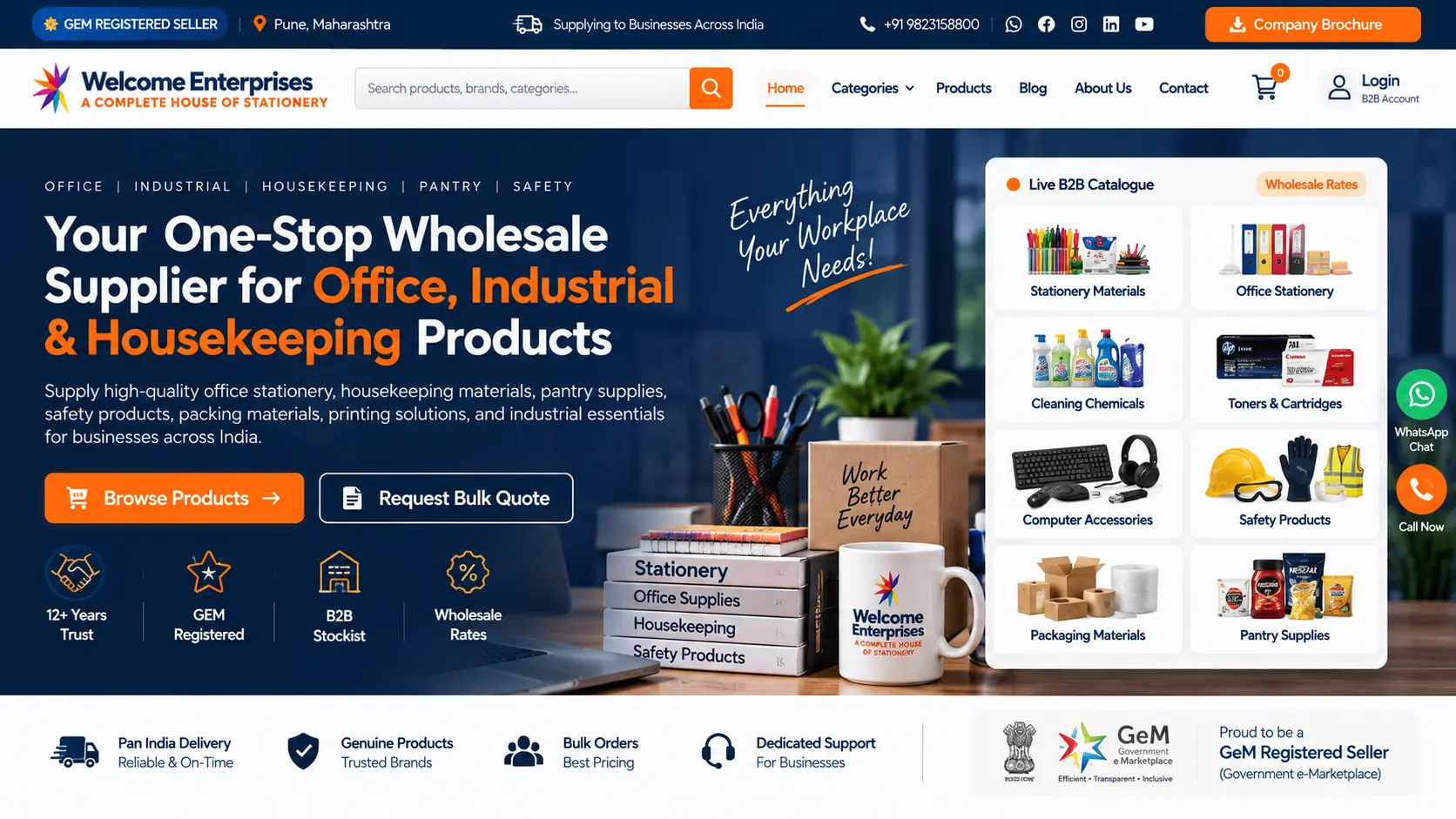 Welcome Enterprises Pune – E-Commerce Website
